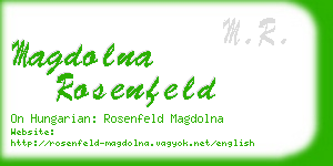 magdolna rosenfeld business card